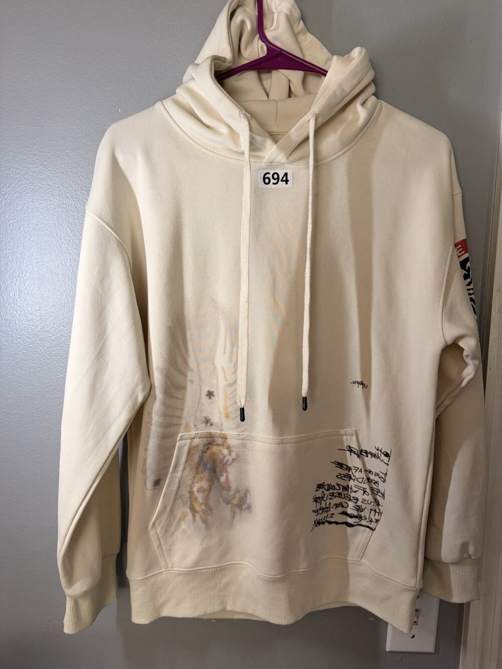 Travis Scott Utopia Tour 2023 Circus Maximus White Hoodie Size Medium